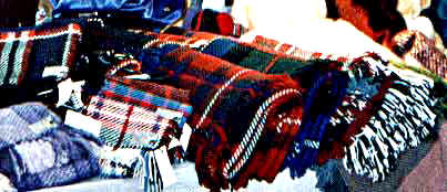 Scottish tartan weavings made at The Tartan Lady / Estuary House Bed and Breakfast.